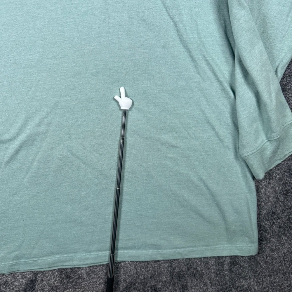 The North Face Mens XL Never Stop Exploring Hoodie Long Sleeve Tee Seafoam Green - Picture 3 of 8